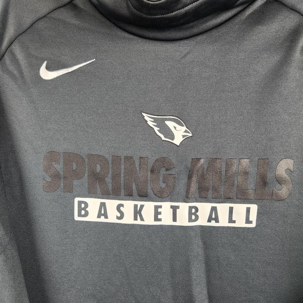 Nike Hoodie Mens XL Gray Dri-FIT Spring Mills Basketball Pullover 867302-080
